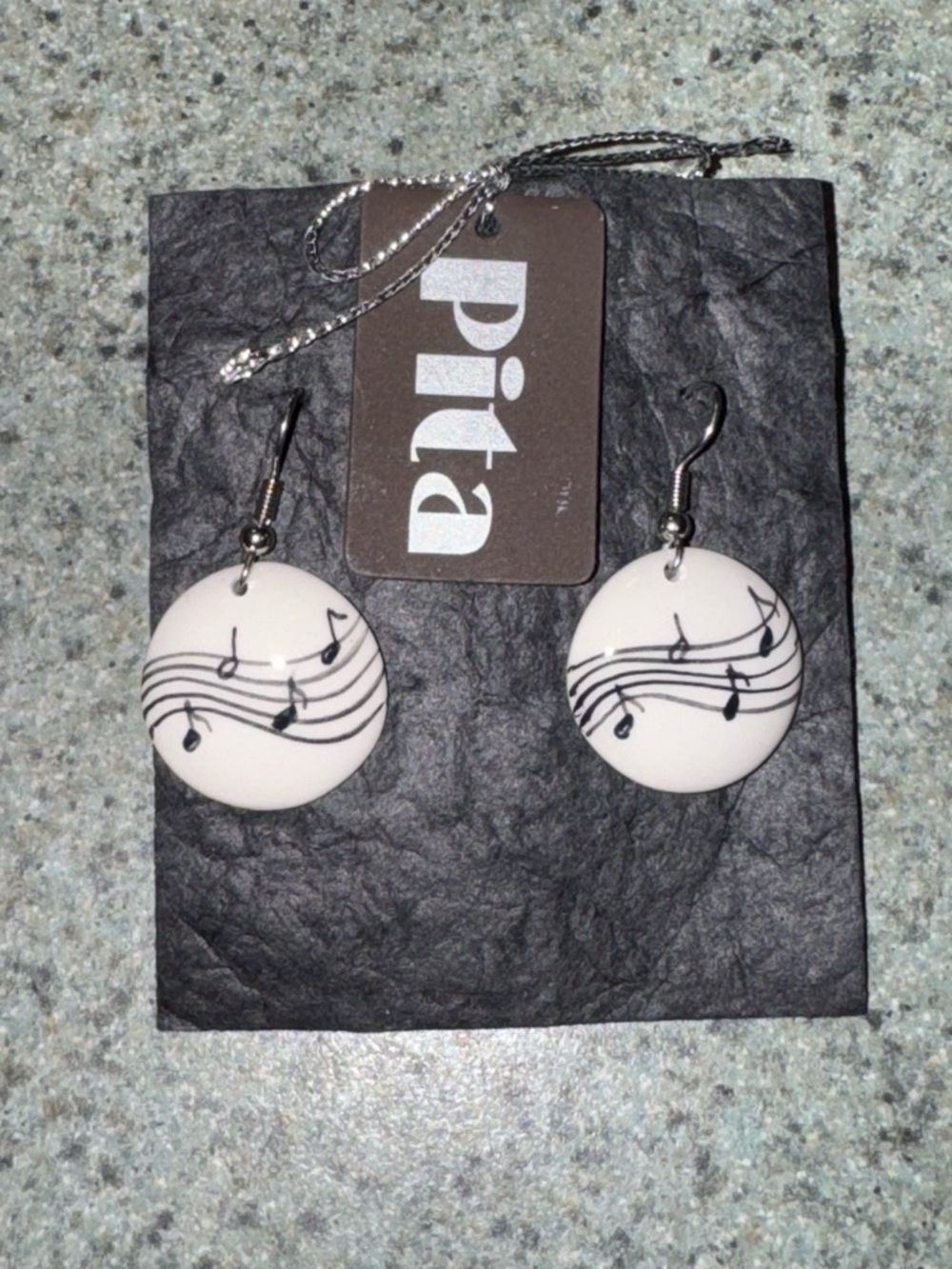 Pita Musical Note Earrings